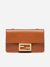 FENDI FLAT BAGUETTE LEATHER BAG