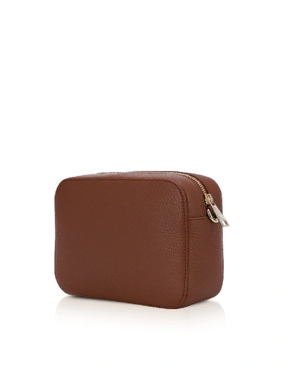 Furla Handbags Sleek Mini Camera Bag In Cognac