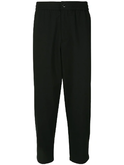 Ports V Tapered Cropped Trousers In Black