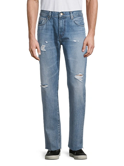 J Brand Men's Eli Ripped Straight Tapered Jeans In Quibus