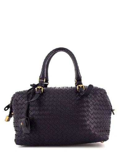 Pre-owned Bottega Veneta 2010 Intrecciato Weave Handbag In Black