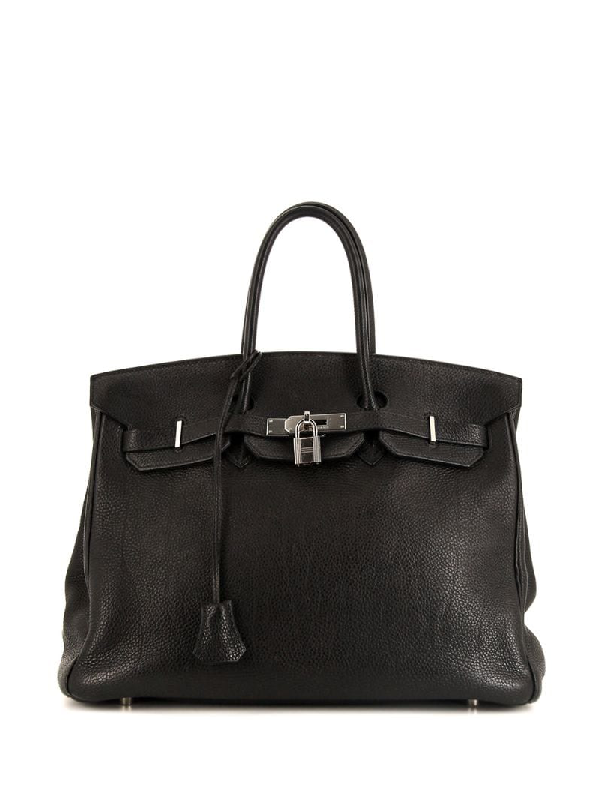 Pre-Owned Hermes Pre-owned Birkin 35 Tote Bag In Black | ModeSens