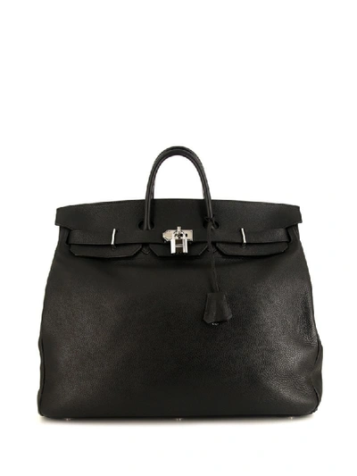 Pre-owned Hermes 2007  Haut À Courroies Bag In Black