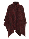 ETRO POLO PAISLEY PONCHO,11473493