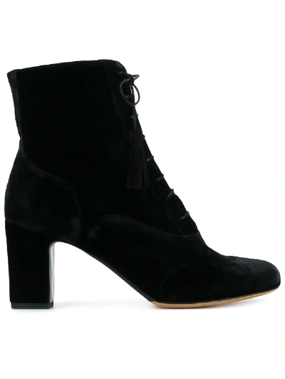 Tabitha Simmons 'afton' Lace-up Ankle Boots In Black