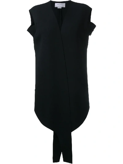 Esteban Cortazar Studded Arm Strap Waistcoat In Black