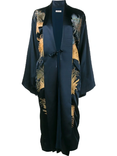 Alice Archer 'daya' Kimono In Blue