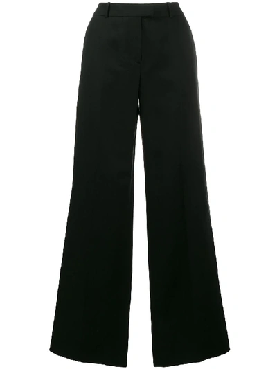 Alexander Terekhov High-waisted Flared Trousers In Black