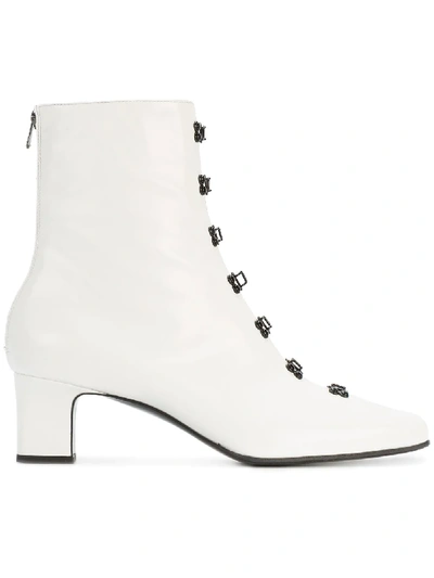 Olivier Theyskens Stiefel Mit Ösenverschluss In White