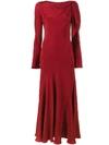 OLIVIER THEYSKENS FULL LENGTH DRESS WITH CUT-OUT DETAILING