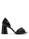 Sarah Chofakian Colagem Leather Sandals In Black
