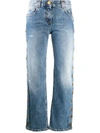 BALMAIN BUTTONED STRAIGHT-LEG JEANS