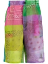 Duoltd Bandana Print Deck Shorts In Green