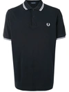 FRED PERRY LOGO条纹边饰POLO衫