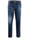 DSQUARED2 CROPPED STUDDED JEANS