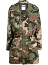 MOSCHINO MILITARY GABARDINE MACRO PARKA