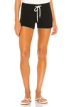 Monrow Supersoft Vintage Shorts - Black In Black