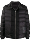 Ten C Black Hooded Reversible Down Jacket In Black