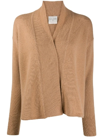 Forte Forte Open-front Cardigan In Brown
