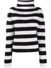 SMINFINITY STRIPED ROLL-NECK JUMPER