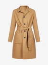 AMI ALEXANDRE MATTIUSSI BELTED WOOL COAT