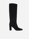 GIANVITO ROSSI SUEDE LEATHER BOOTS