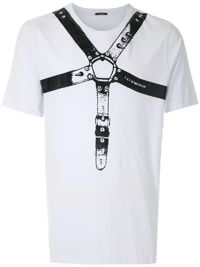 À La Garçonne Harness T-shirt In White