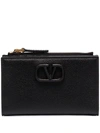 Valentino Vlogo Coin Purse In Black