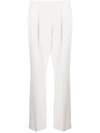 AGNONA HIGH-WAISTED STRAIGHT LEG TROUSERS