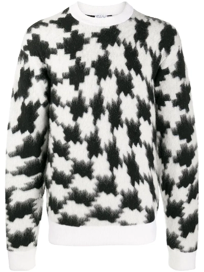 Marcelo Burlon County Of Milan Marcelo Burlon Men's Cmhe028f20kni0011001 White Wool Sweater