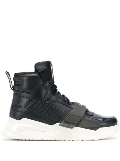Balmain B-ball High-top Sneakers In Black