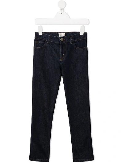 Gucci Kids' Straight-leg Jeans In Blue
