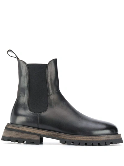 Marsèll Ridged-sole Chelsea Boots In Black