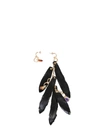 DSQUARED2 EARRINGS WITH TALISMAN AND FEATHERS,11473866