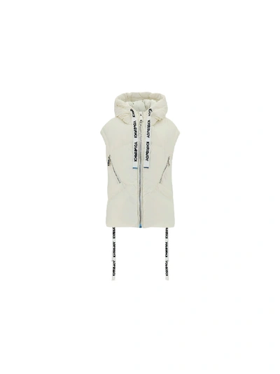 Khrisjoy Kh Sleeveless Down Jacket In Reflective White