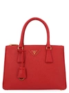 Prada Saffiano Lux Galleria Bag In Red