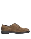 Doucal's Laced Shoes In Khaki