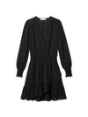 Michael Michael Kors Solid Ruffle Dress In Black
