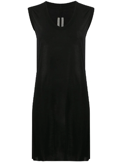 Rick Owens Oversized Sleeveless Top In Black