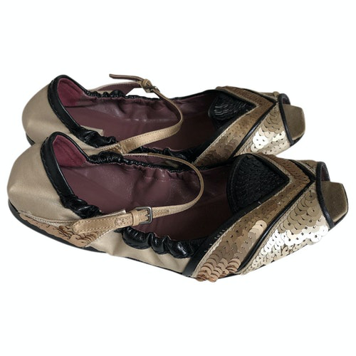 miu miu glitter ballet flats