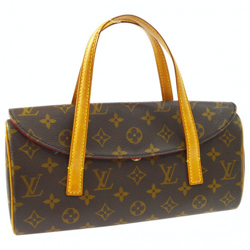 Pre-Owned Louis Vuitton Sonatine Brown Leather Handbag | ModeSens