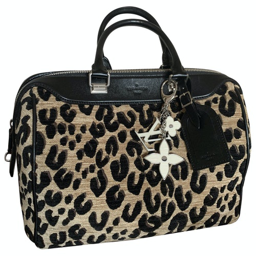 Pre-Owned Louis Vuitton Brown Velvet Handbag | ModeSens