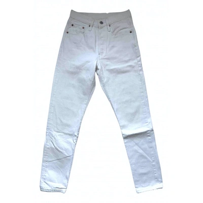 Pre-owned Levi's White Denim - Jeans Jeans