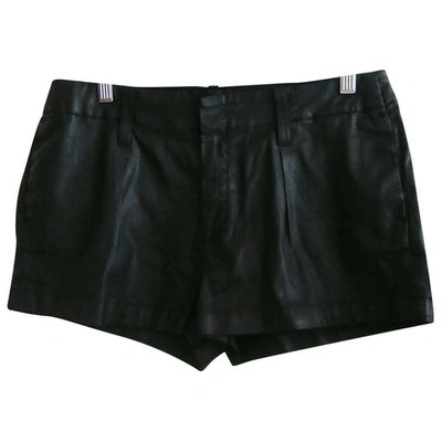 Pre-owned 7 For All Mankind Black Synthetic Shorts
