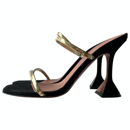 amina muaddi gold sandals