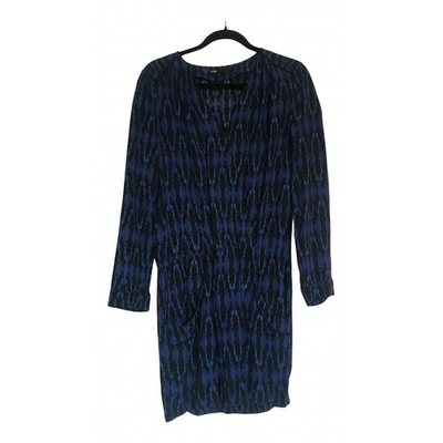 Pre-owned Maje Mini Dress In Blue