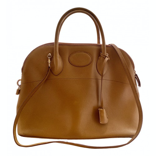 Pre-Owned Longchamp Camel Leather Handbag | ModeSens