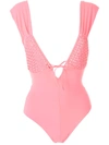 Clube Bossa Olenia Woven Swimsuit In Pink
