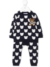 MOSCHINO TEDDY-PRINT COTTON TRACKSUIT