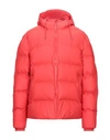 Rains Down Jackets In Red